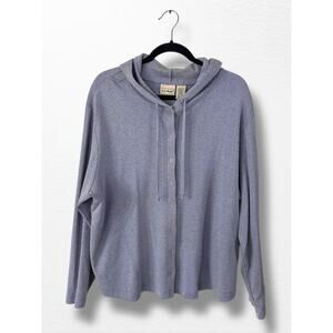 Vintage LL Bean Women’s Snap Front Hoodie, Size XL